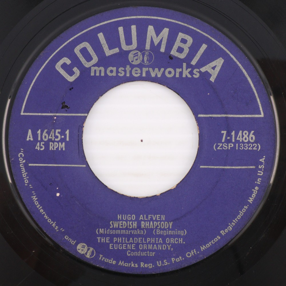 Eugene Ormandy – Swedish Rhapsody - 1953 45 rpm 7
