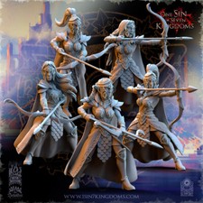Elf Sisterhood Archers The Beholder Miniatures