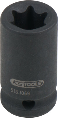 KS TOOLS 1/4'' Torx-E-Kraft-Stecknuss, kurz, E10 (515.1069)