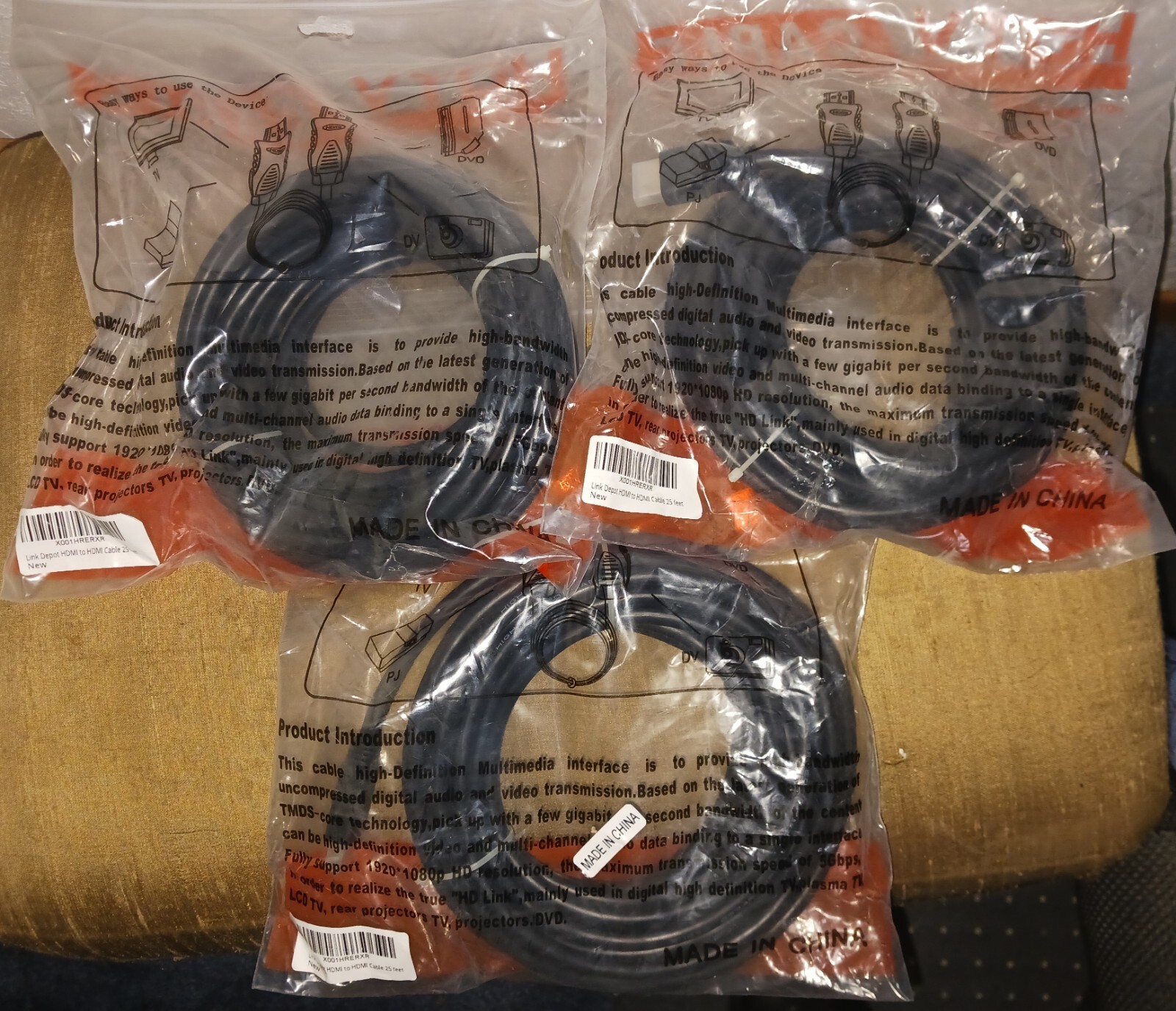 25ft HDMI Cable Brand New in Original Packaging-image