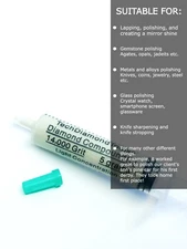 Diamond Polishing Lapping Paste 14,000 Grit 0-1 Micron (L) 10% Concentration 5 g
