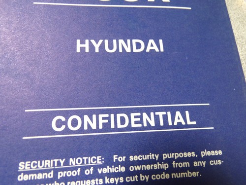 CURTIS HYUNDAI KEY CODE BOOK C20485, REVISED 1-91 (K) - Bild 2 von 5