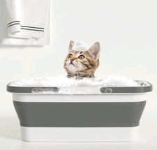 Foldable Multi-Purpose Pet Bath Tub for Cats & Dogs | Portable Baby Bath Tub