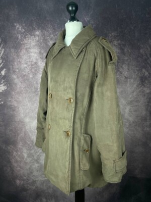 SPORTMAX by MAX MARA Vintage 90's Faux Suede Overcoat