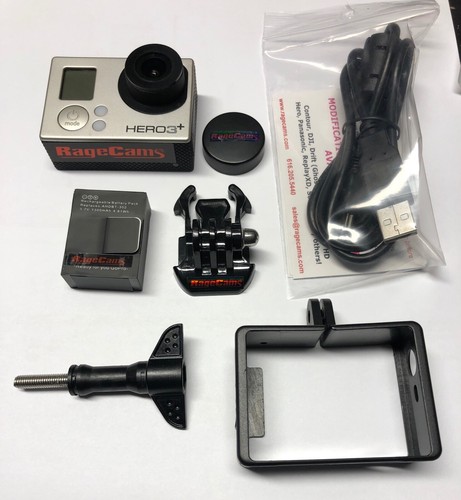 RAGECAMS 4MM MOD GoPro Hero3+Silver NIGHT VISION CAMERA FULL SPECTRUM IR 6mo war - Afbeelding 2 van 3