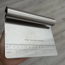 Stainless Steel Durable Pizza Dough Scraper Cutter Flour Pastry Cake Tool Food