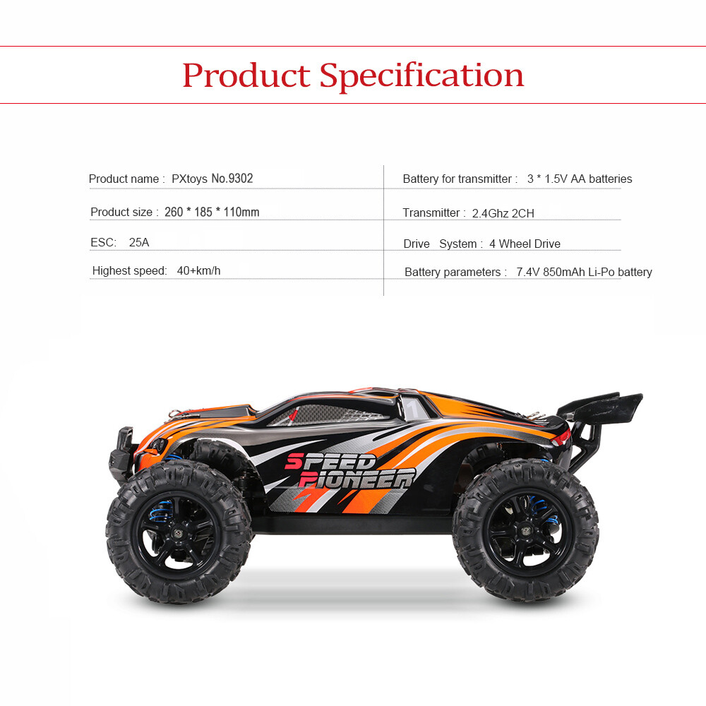 speed pioneer rc car battery