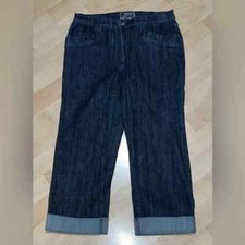 NYDJ Not Your Daughter’s Jeans Cuffed Cropped Jeans Size 8 USA Made Excellent