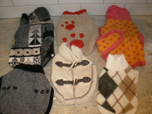 Dog Coat (YOU CHOOSE SIZE & STYLE) Sizes XS, S, 8, 10