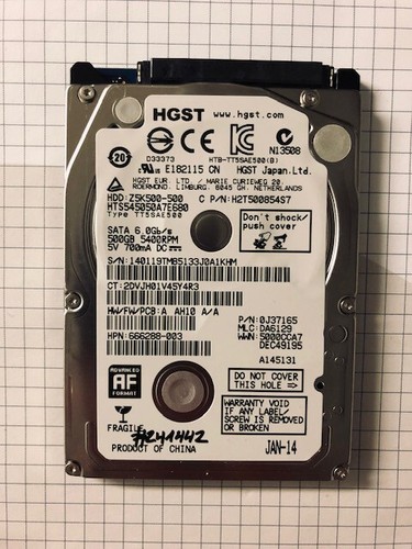 Hitachi HTS545050A7E680 500GB SATA HDD