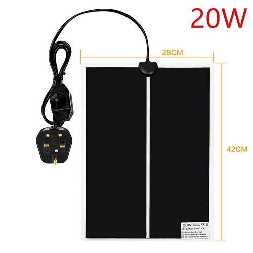 Reptile Vivarium Heat Mat Heating Warm Heater Pad With Thermostat