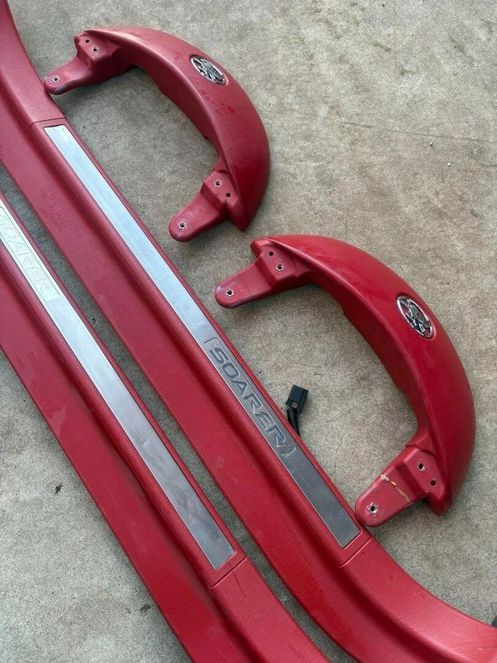 Juego de alféizares de placa de desgaste y soporte trasero reposacabezas Toyota Soarer SC430 Lexus UZZ40 Foto 2 de 4