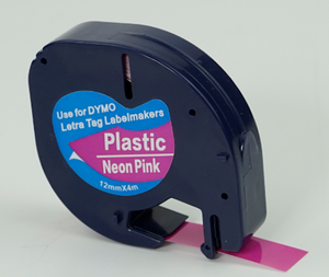 dymo letratag pink