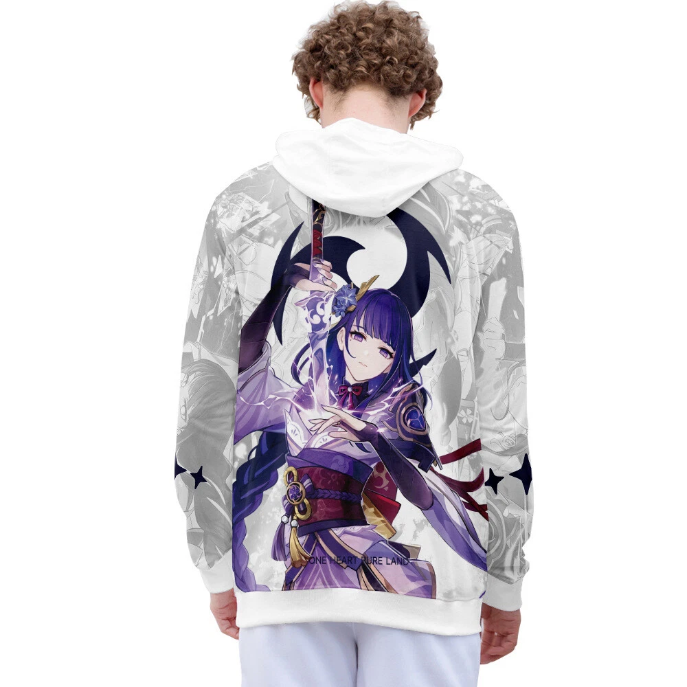 VETEMENTS Felpa con cappuccio Genshin Impact Game manga pullover cappotto pulli con cappuccio