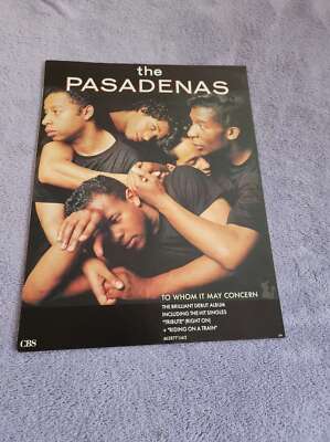 FPOT373 MAGAZINE ADVERT 12X9'' THE PASADENAS : TO WHOM IT MAY CONCERN