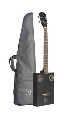 J.N Guitars CASK-FIRKCOAL Akustik Sapele Cigar Box Gitarre