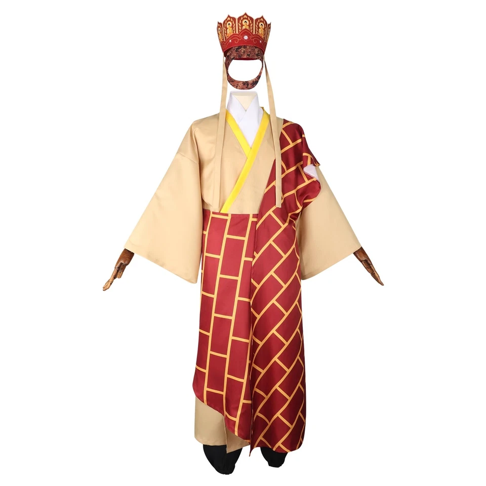 Conjunto completo de trajes de disfraz de sacerdote Tang Xuanzang The Journey to the West Foto 3 de 4