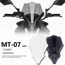Kit Motorcycle Wind Deflector Sun Visor Windshield Fit Yamaha MT-07 2021-2022
