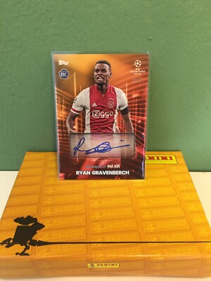 Ryan Gravenberch RC Autograph 3/5 - Topps Steve Aoki - Ajax Rookie Auto
