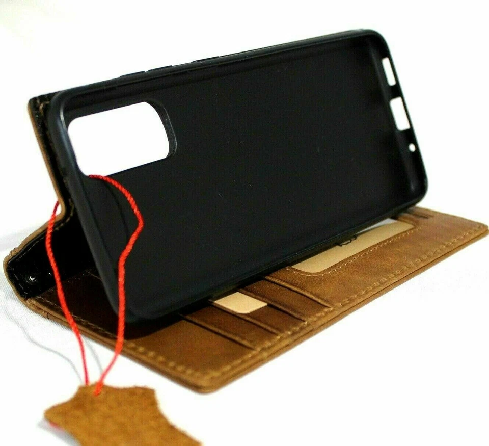 Genuine Vintage Leather Case for OnePlus 9 Wallet Book Soft Luxury card Soft - Image 4 of 4