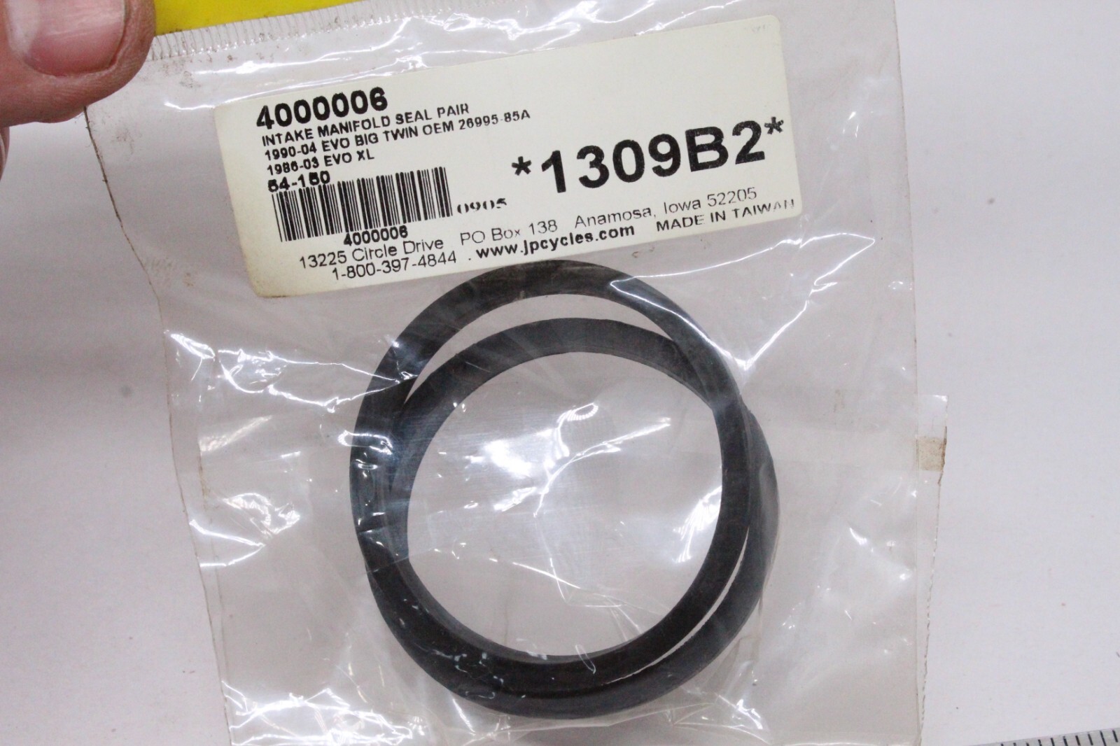 J&P Cycles Intake Manifold Seals For Harley 1986-2022, Repl. Oem #26995 ...
