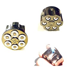 Edles Gas Feuerzeug Gasfeuerzeug als Revolver Trommel Patronen Geschenkidee Neu