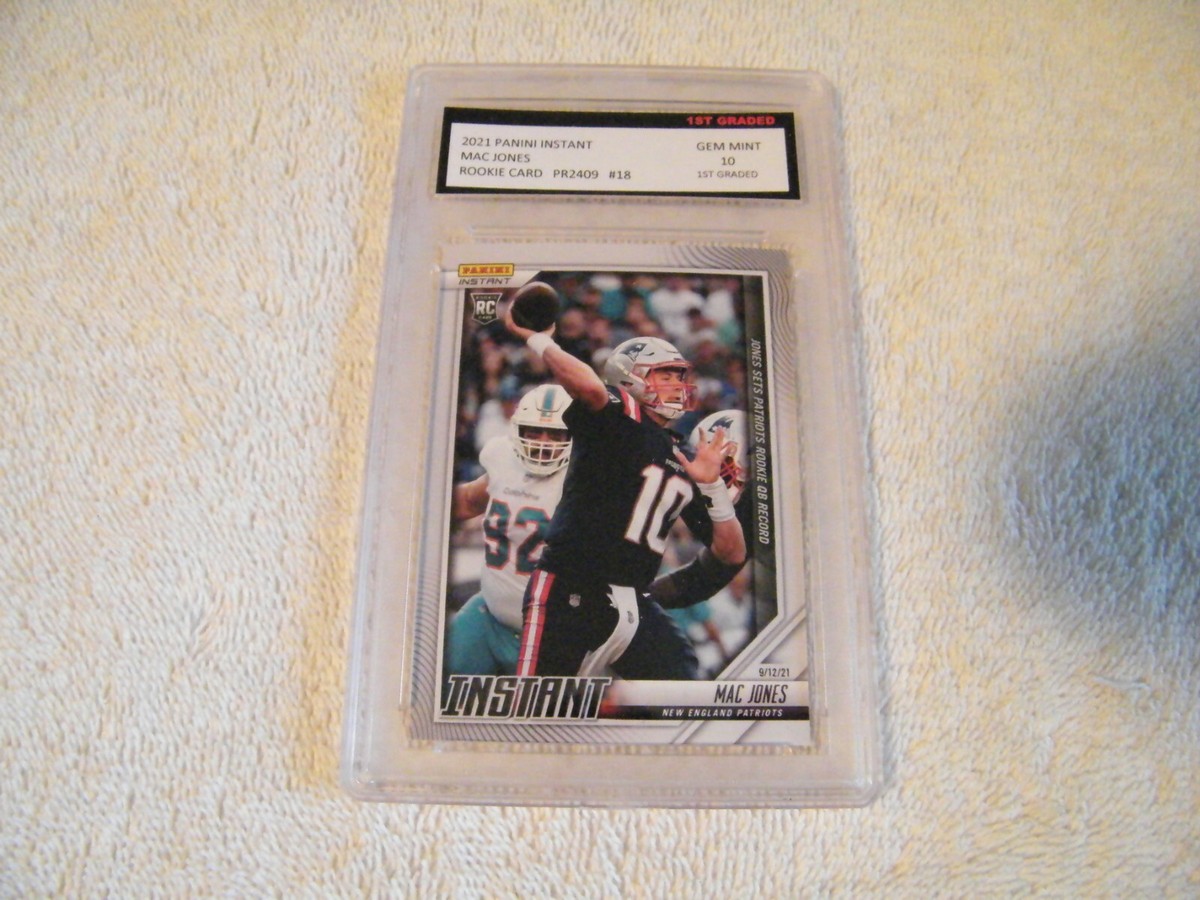 MAC JONES 2021 Panini Instant Rookie Card #18 1st Graded Gem Mint 10 PATRIOTS | eBay MAC JONES 2021 Panini Instant Rookie Card #18 1st Graded Gem Mint 10 PATRIOTS | eBay