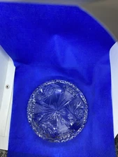 American Brilliant Period Cut Glass Low Bowl