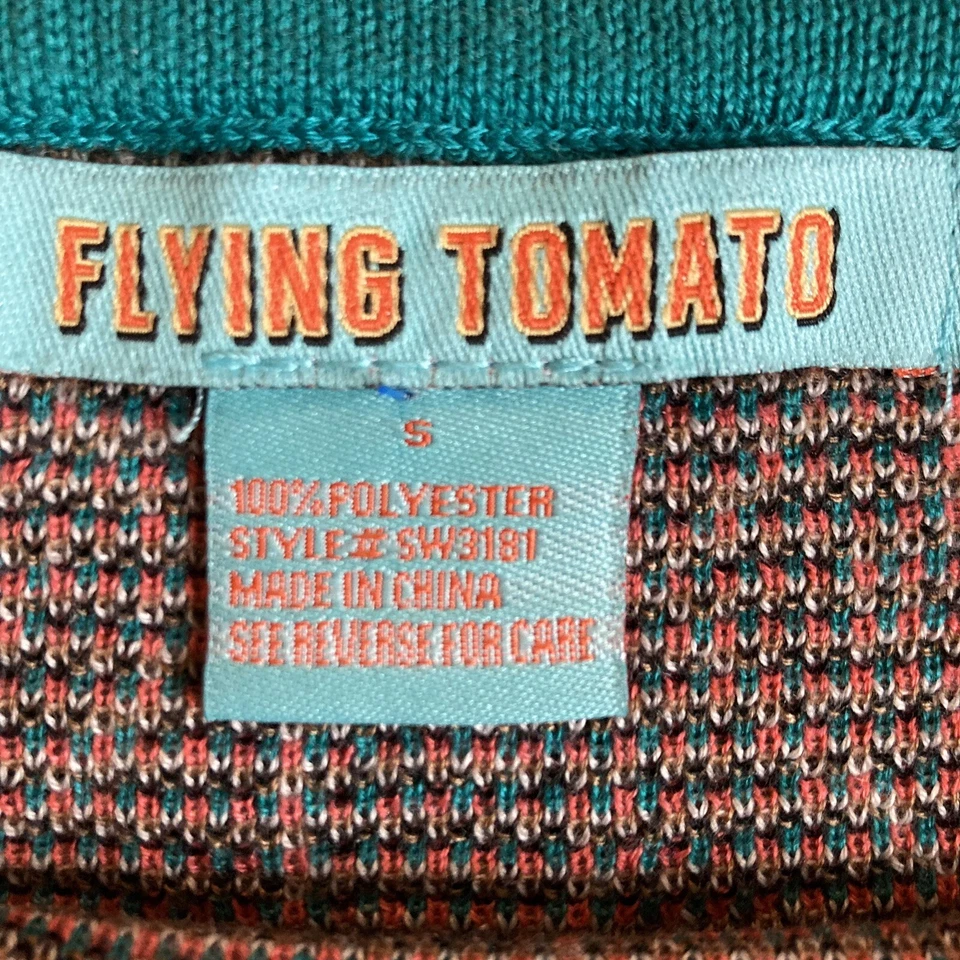 Vestido Suéter Flying Tomato Anthropologie Mujer Pequeño Manga Larga Patrón Azteca Foto 3 de 4