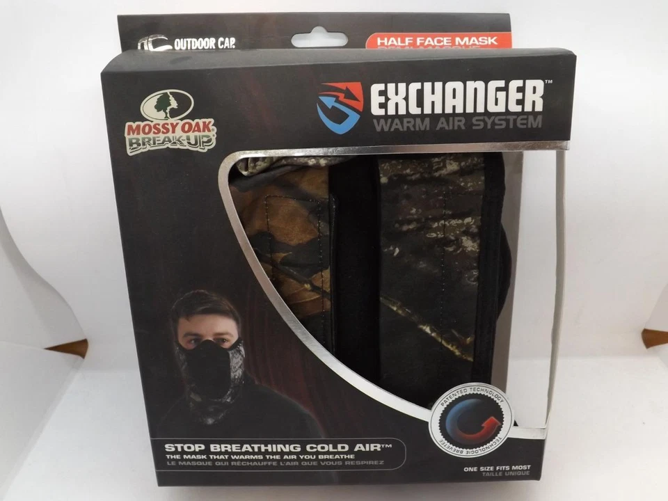 New Mossy Oak Hunting Exchanger Warm Air System Half-Mask Adult Mens OSFA - Image 4 of 4