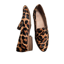 Madewell The Orson Loafer in Leopard Print Calf Hair size 6.5
