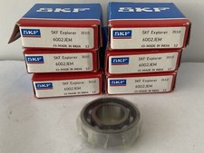 LOT OF 6 New NIB SKF 6002-2RSJEM 15 X 32 X 9 DEEP GROOVE BALL BEARING