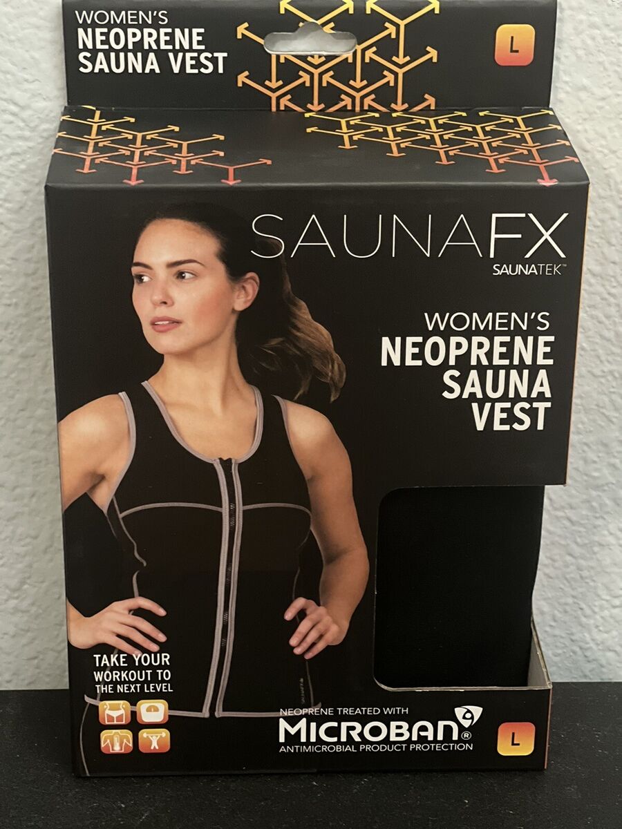 Sauna FX Womens Neoprene Sauna Vest Size Large , SaunaFX Weight Loss vest.