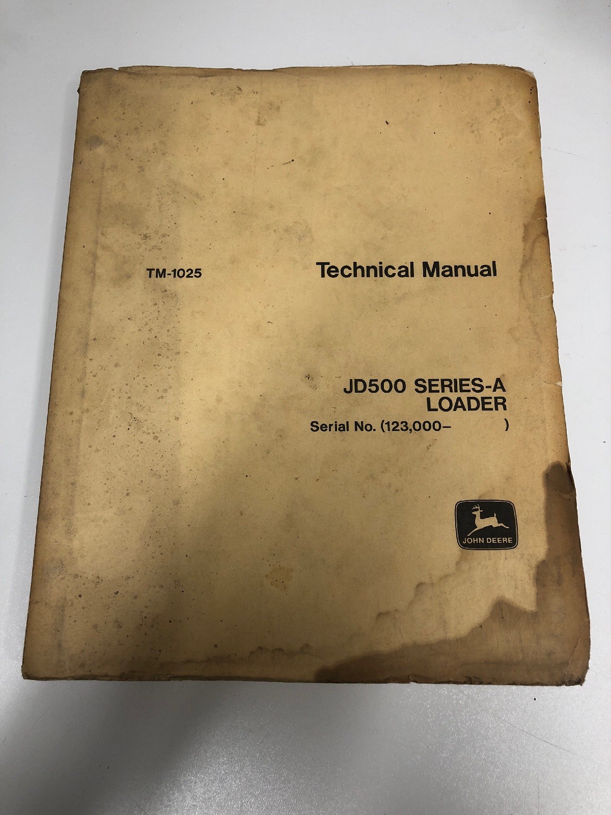 John Deere JD 500a 500 a Backhoe Loader Service Technical Repair Manual  TM1025 for sale online | eBay