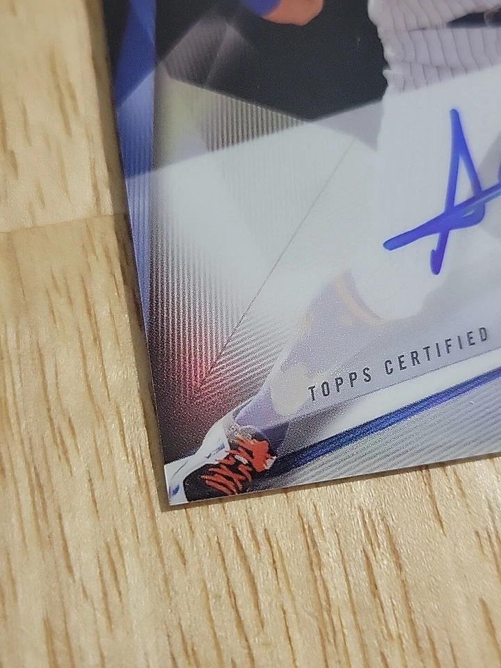 2018 Topps Finest AMED ROSARIO Refractor Autograph #FFA-AR Rookie RC Auto SP - Image 4 of 4