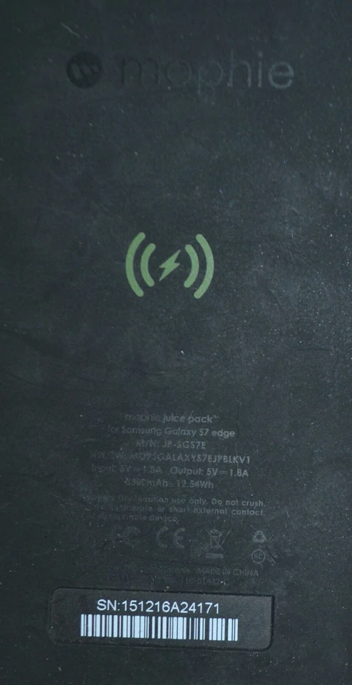 mophie, Juice Pack, Samsung Galaxy S7 Edge, Negro Foto 4 de 4