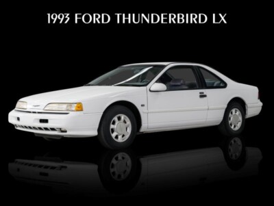 1993 Ford Thunderbird LX in White New Metal Sign: 12x16