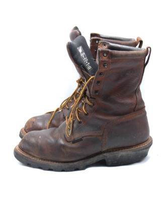 Red Wing Loggermax Boots Mens 10.5 EE Brown Waterproof Steel  display picture 1