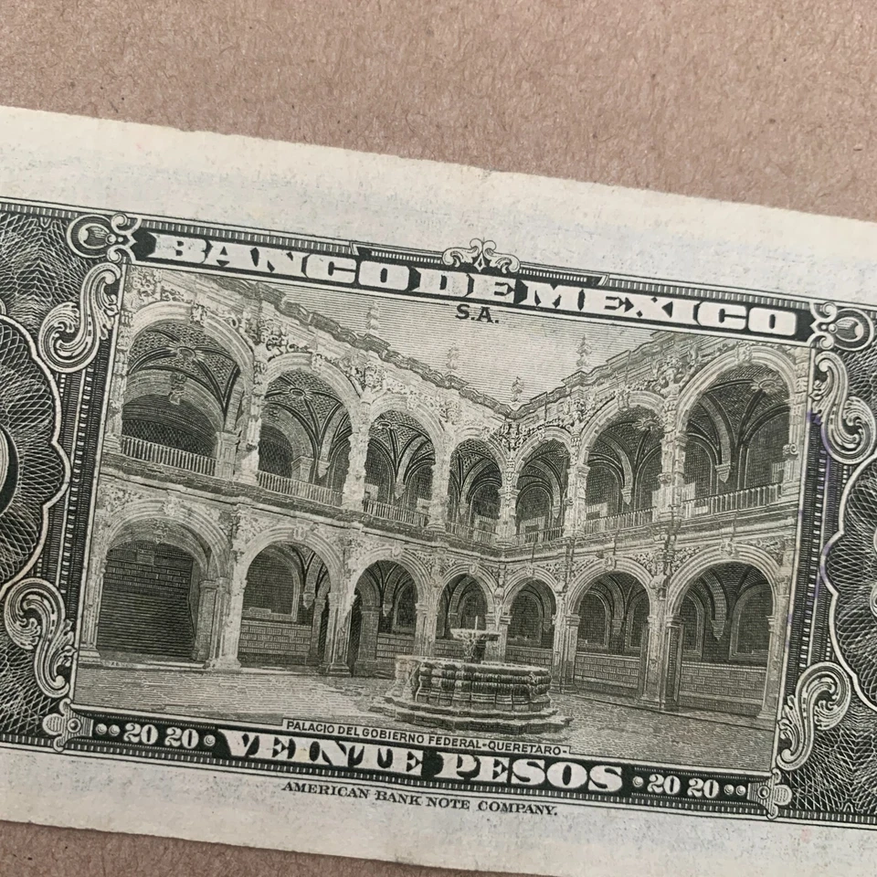 Moneda mexicana de 20 pesos 1967 Banco de México moneda American Banknote Co. Foto 3 de 4