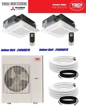 YMGI 48000 BTU 2 ZONE 21 SEER DUCTLESS MINI SPLIT AIR CONDITIONER 4 Ton 220V Jan