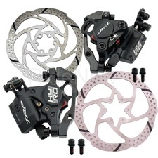 TRP HY/RD Bike Hydraulic Disc Brake Set Calipers Front 180,Rear 160 Rotor Black