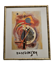 schönes Kandinsky Bild im Goldsprenkelrahmen -- ca. 25 x 31 cm -- Druck