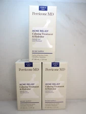PERRICONE MD ACNE CALMING TREATMENT & HYDRATOR 2 OZ SET OF 3 EXP: 07/2025