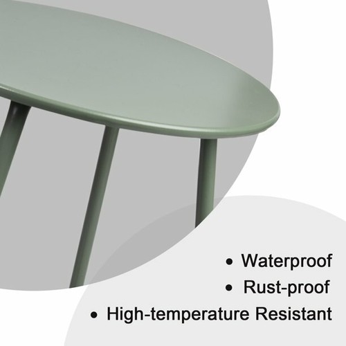 CERBIOR Metal End Table Round Sofa Side Table Nightstand for Living Room Bedroom - Picture 31 of 35