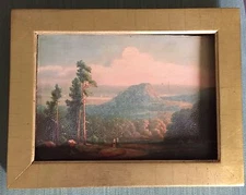 Antique Catskill Mountain Landscape Chromolithograph Hudson River 19th c. Eglau