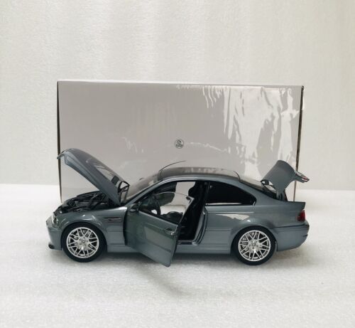 1/18 Norev 2003 BMW M3 CSL E46 Grey Metallic Diecast With Opening Limited - Picture 3 of 24