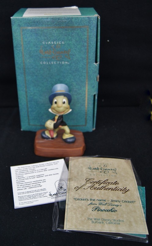 WDDC 1993 Pinocchio Crickets The Name Jiminy Cricket 4" Porcelain Figurine w/BOX