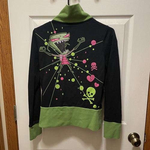 Vintage Mighty Fine Invader Zim GIR Full Zip Hoodie N… Gem