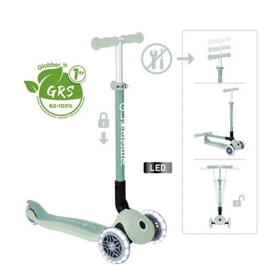 GLOBBER PRIMO FOLDABLE LIGHTS ECO pistazie, mit Leuchtrollen