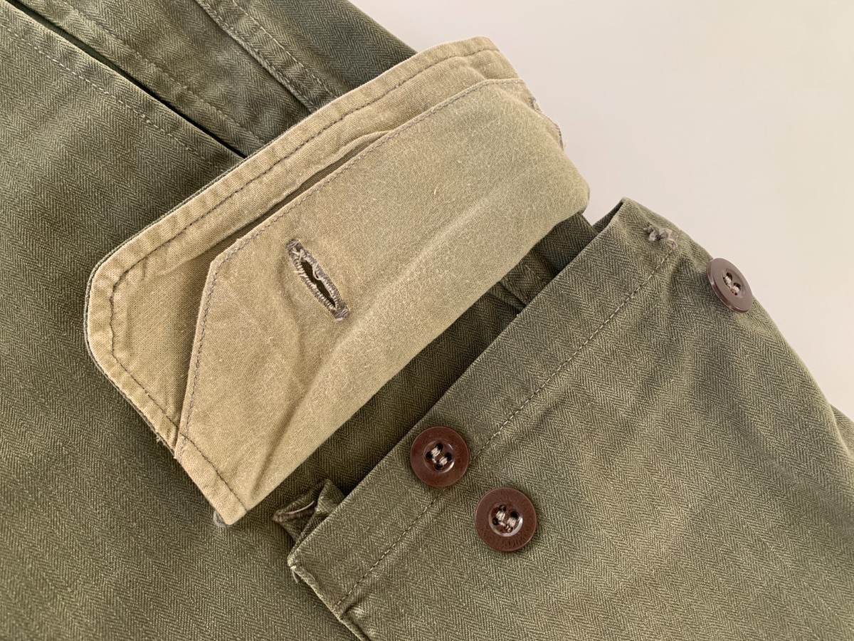 VTG Old French TTA M47 Military Cargo Pants Algeria Army Armée
